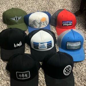 Hats selling all 8 together.